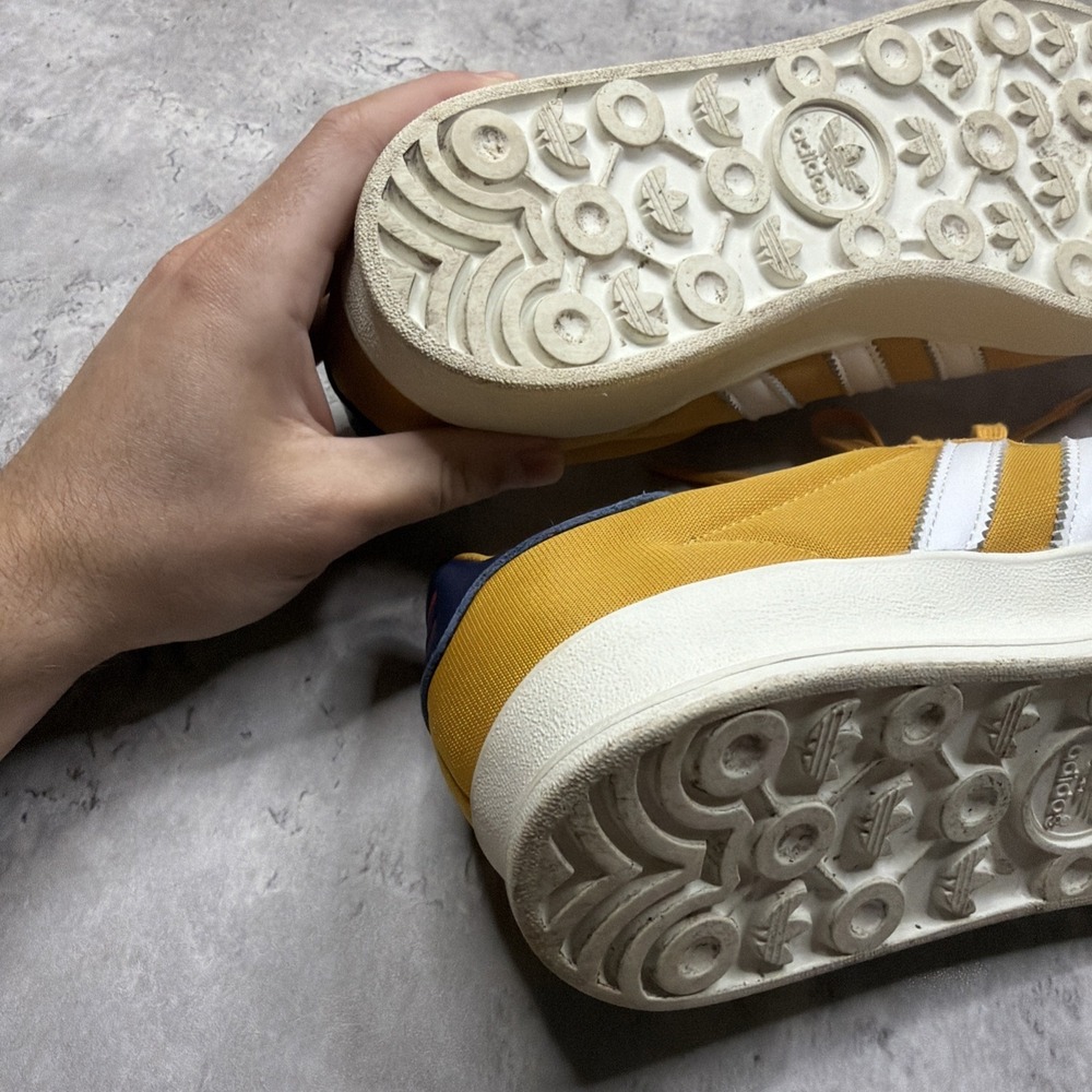 Adidas Gazelle Indoor Casual Shoes Yellow Mustard IE0540 Men's Size 9.5 EUC - Picture 11 of 12